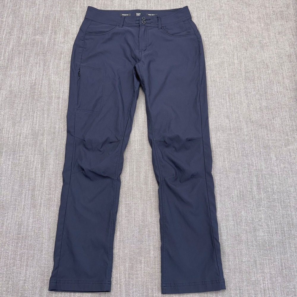 prAna Halle Straight Fit Hiking Pants Navy Blue Size 8 Regular 1971031